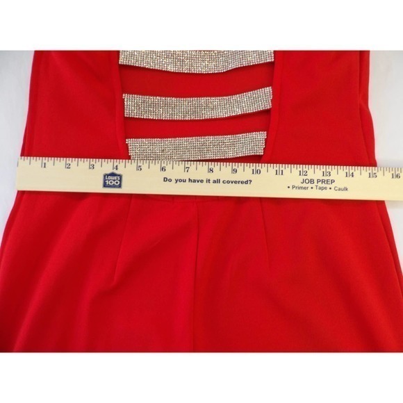 CHARLOTTE RUSSE RED SWEETHEART MINI DRESS SIZE‎ LARGE #319 - Picture 6 of 7